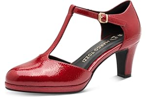 MARCO TOZZI Escarpins à Brides Femme Élégants Talon Conique