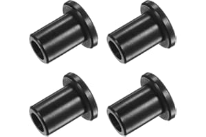 Kozelo 4pcs Nylon Flanged Sleeve Bearings [10.5mm Bore x 16mm OD x 26mm Length] Nylon Plastic Bushings for Shaft, Black