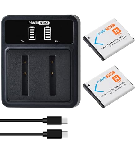 3in1 Caricatore Ricambio pe SONY NP-BN1 NPBN1 Cyber-Shot DSC-W510 W520 W380 W390