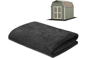 M METERXITY Outdoor Storage Shed Mat, 4x5 FT Waterproof Small Shed Flooring Mat for Patio Furniture Floor Protecting from Wear/Liquid/Dust/Oil, Non-Slip Carport Pad [Grey]
