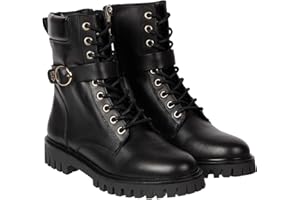 Tommy Hilfiger Kobiety Buckle Lace Up Boot Fw0fw06734Niski but