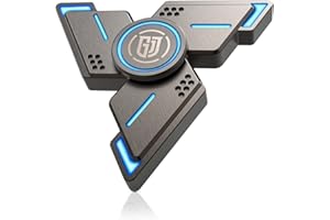 Coolden Fidget Spinner Metall Dunkeln Leuchtendes Fidget Toys 3-5 Min Hochgeschwindigkeit Hand Spinner Spielzeug ADHS Anti Stress Finger Tri-Spinner Fidget Toy für Kinder Erwachsene Dreieck Braun