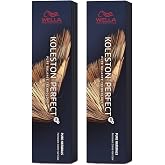 Wella Koleston Perfect Me+ KP Vibrant Red 44/65 Medium Brown Intense Purple Mahogany Pack of 2
