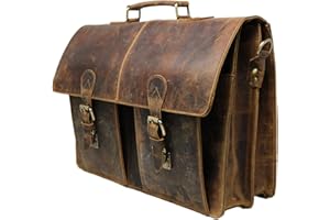 JAALD 16" męska teczka na laptopa skórzana torba dla mężczyzn tornister w trudnej sytuacji stylowa profesjonalna torba na ramię