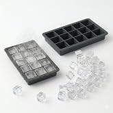Vios Store 15-Piece Silicone Ice Mold Set of 2 - Flexible and Easy to Remove Icebox Mold, Food Friendly, Dishwasher Safe