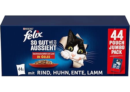 Felix As Good As It Looks Kattmat, 85 g x 44 stycken - Amazon Deal & Rabatt