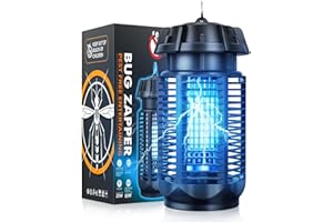 LOVE BEGANS Lampara Antimosquitos, 20W UV Mata Mosquitos Electrico, Lampara Antimosquitos Exterior Interior, IPX4 Impermeable, Adecuado para Jardines, Salas de Estar, Camping Etc., Cable de 1,5 m