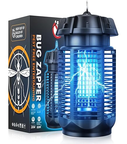 AILEDA Elektrische Mückenlampe – UV-Licht, 2500V Hochspannungsgitter | Wiederaufladbar, Für Innen & Außen | Gegen Mücken, Fliegen & Insekten