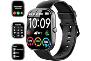 UAUE Smart Watch for Men Women Answer/Make Calls, 1.91" Fitness Watch with Heart Rate Sleep Monitor, Step Counter Fitness Tracker, 110+ Sports Activity Trackers IP68 Waterproof Smartwatches for Android IOS