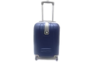 ORMI- LUMI TROLLEY LUMI-ORMI IDONEO RYANAIR Cm.55x40x20 ABS RIGIDO 4 RUOTE Cm.52x37x19 Bagaglio a mano (BLU)