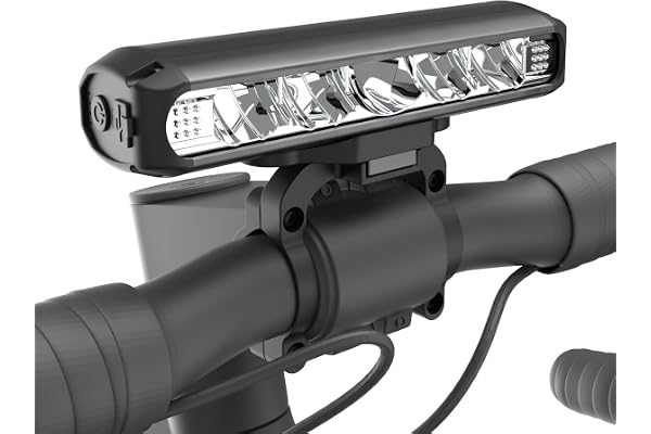 Milool Lumiere Velo Lumens Forts USB C Rechargeable Eclairage Velo LEDs 4 Modes Lampe Velo Meilleure Aluminium à l'eau pour La Conduite de Nuit, Noir