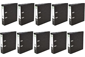 Q-Connect Lever Arch File A4 Black (10 Pack) KF20001