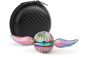 Anzmtosn Snitch Fidget Spinner Metallspielzeug für Kinder und Erwachsene – Coole magische Zauberwelt Orb Finger Hand Spinner Toys Fidgets – Bestes Geschenk für sensorische Anti-Angst-Stresslinderung,