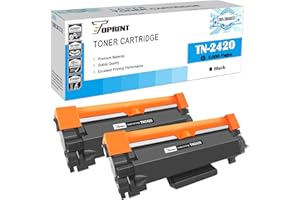 TOPRINT TN2420 TN-2420 Cartucce Toner Compatibili Alta Capacità 3000 Pagine 2 Neri per Brother HL-L2310D L2350DW L2370DN L2375DW DCP-L2510D L2530DW L2550DN MFC-L2710DN L2710DW L2730DW L2750DW Stampanti