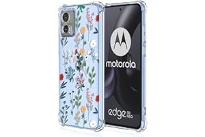 XINYEXIN Cover per Motorola Edge 30 Neo/Edge 30 Lite, Custodia Floreale per Ragazza Donna Motivo Floreale Trasparente TPU Antiurto Custodia Protettiva Telefono - Flower Art