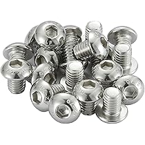 135 Piece M8 Socket Cap Screw Assortment - Stainless Steel Button Head Bolts With Nuts & Washers