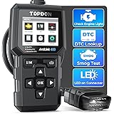 OBD2 Diagnostic Auto TOPDON AL400 Diagnostic Voiture Français Multimarque, outils diagnostics système moteur avec 10 fonction