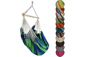 BB Sport Hamac Chaise Siege Suspendu Fauteuil Suspendu Capacité Charge 150 kg Camping Jardin Balcon, Couleur:Île Maurice