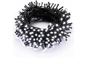 Guirlande Lumineuse 200 LED, BrizLabs 20M Intérieur et Extérieure Sapin de Noël Lumière 8 Modes Etanche Blanc Froid pour Maison Fête Arbre Chambre Mariage Festival Décoration