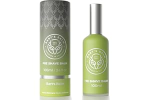 BART'S BALM Handmade In UK Pre Shave Oil 100ml – 100% Natural Pre Shaving Oil Men – Water Soluble Shaver Oil – NOT SUITABLE FOR ELECTRIC SHAVERS - Hair Softening Pre Shave Lotion Men 100ml