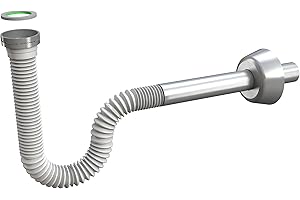 Bonomini 2814OT54B7 Sifone Estensibile per Lavabo e Bidet, Bianco