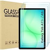 ProCase 3 Pieces Screen Protector for Galaxy Tab A11+/A9+ 11 Inches | 9H, Ultra Clear, Anti-Scratch, Bubble Free, Tempered Gl