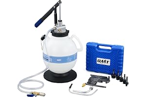 Orion Motor Tech 7,5L växellådsoljapåfyllningsverktyg, manuell ATF-avtappningspump, med 15 adaptrar för bilfordon