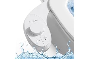 Couleeur Bidet Aufsatz für Toilette, Nicht Elektrisches Kaltwasser-Bidet mit Einziehbaren Doppel Selbstreinigenden Düsen (Front- und Heckreinigung), verstellbarer Wasserdruck WC Bidet Aufsatz