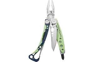 Leatherman Skeletool CX - Multiherramienta 7 en 1 Para Camping y Supervivencia, Acero Inoxidable, Made in USA, Verde