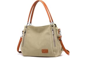 NICOLE & DORIS Borse da Donna Moda Casual Borsa a Tracolla Grande Borse a Spalla da Donna in Tela Multifunzione Borse Tote da Donna per Lavoro Shopping Viaggio