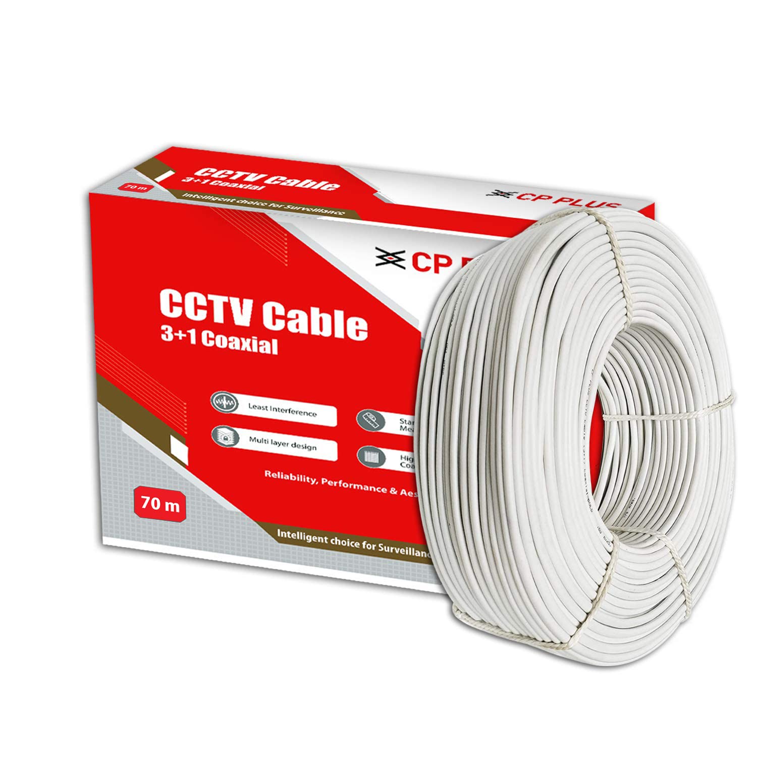CP PLUS 3+1 Coaxial Pure Copper CCTV Camera Cable Review: Reliable Audio, Video, and Power Communication for Security Systems