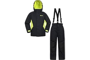 Mountain Warehouse Kinder-Ski-Set aus unisex Winterjacke und Hose - Zweiteiler für Winter und Schnee, Winterset/Regen-Set für Jungen und Mädchen, Regen-Ganzkörperanzug