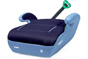 Daliya® QUBIX Kindersitzerhöhung | i-SIZE NORM ECE R129 | 125 bis 150 cm | Gurtfix | waschbar | Autositz | Autokindersitz | Kindersitz | Sitzerhöhung (Hellblau - Dunkelblau)