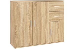 vidaXL Credenza Rovere Sonoma 91x29,5x75 cm in Legno Multistrato