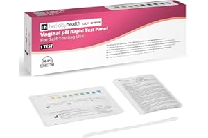 Kit de Test à Domicile pH Vaginal Easy Check de Berkeley Health | Détermine le pH dans les Échantillons de Tampon Vaginal Féminin | Rapide et Précis à 98,6% | Kit d'Auto-Test Facile à Suivre | 1 Test