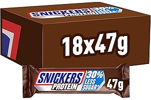‎SNICKERS SNICKERS Protein Riegel, Schokoriegel Protein, Großpackung, 18 x 47g