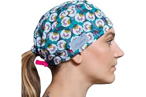 CHRYSVAL - Calot Court Jacqueline - Bonnet Chirurgical Ou Calot Cuisine Unisexe 100% Coton Oeko-Tex - Réglable Avec Attaches