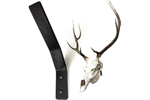 VMSIXVM Europäischer Schädelaufhänger, großer Hirschschädel Wandhaken zum Aufhängen von Hirschkopf, Büffel, Zinkenhorn, Bär und anderen mittelgroßen Tieren, Euro-Halterung mit einfachem