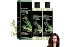 BLIBLUM Kerarose Rosemary Hair Growth Shampoo, Organic Rosemary Hair Growth Shampoo, Thickening and Strengthening Shampoos with Hydrolyzed Keratin and Vitamin C, Moisturizing Formula for All Skin Types (2PC)