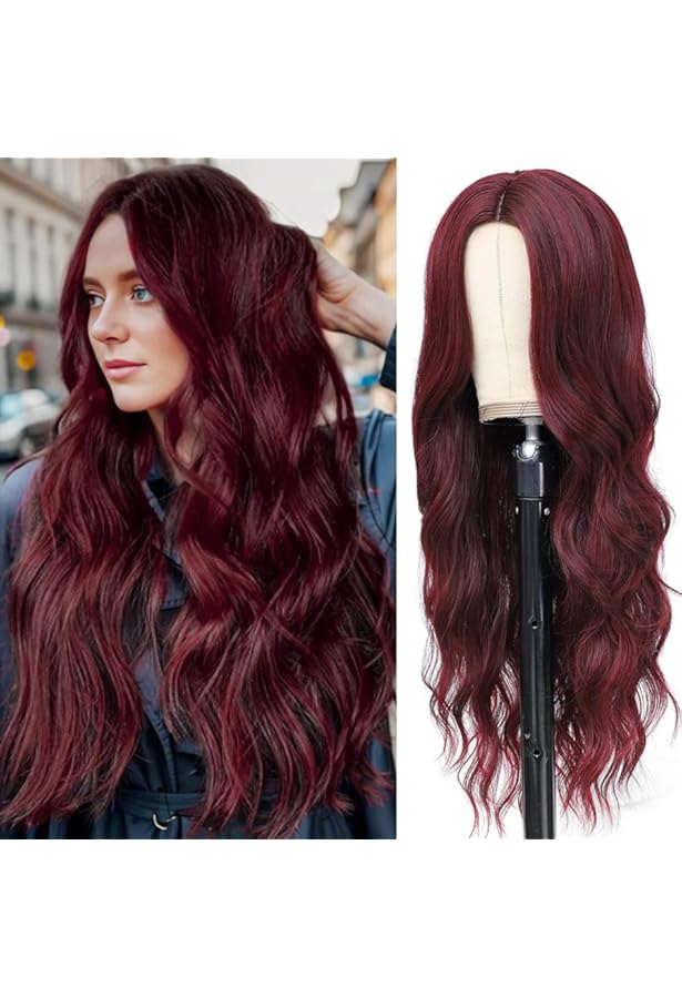 CAISHA Perruque Cheveux Longs Volumineux Cosplay Spectacle De Théâtre Perruque Synthétique Résistant à La Chaleur Ondulée Mélange Blond WLR4