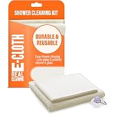 E-Cloth Shower Cleaning Pack Duş Temizleme Seti, Mikrofiber, Fildişi, Eco Ambalaj