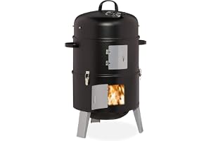 Relaxdays Smoker 3in1, för grillning, rökning och tillagning