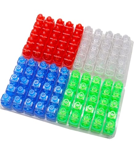 40 Pcs LED Finger Lights, 4 Colors Finger Flashlights, Battery