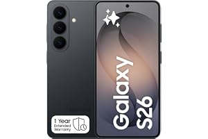 Samsung Galaxy S26 Black, 256GB Storage, AI Phone, 12GB RAM, Customized AP, Photo Assist, 50MP Camera, 4300mAh Battery, 1 Year Manufacturer Extended Warranty (KSA Version)