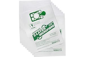 Qualtex Vacuum Cleaner Hoover Microfibre Dust Bags Compatible With Numatic Henry & Hetty Pack Of 10