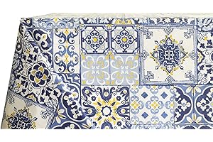 BIANCHERIAWEB Tovaglia Cucina e Salotto 90x90 cm Fantasia Amalfi Made in Italy Tovaglia da Tavolo in 100% Cotone