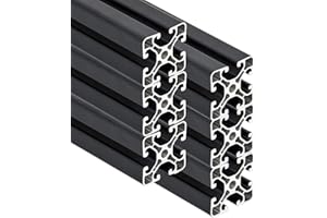 SCHMIDT systemprofile 6 Stück 2000mm Aluminium-Profil 40x40mm Nut 8 Strebenprofil Anthrazit 4040 Aluprofil Konstruktionsprofil 2m