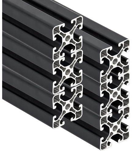 Aluminium Stangenprofil Item 40x40, 600 Mm Länge, Natur Eloxiert – Stabiles Alu-Profil Für Konstruktionen