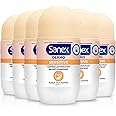 Sanex Dermo Sensitive Roll-On Antiperspirant 6x50ml, antiperspirant deodorant, up to 48-hour sweat & odour protection, gentle on sensitive skin, restores skin’s natural pH, dermatologically tested