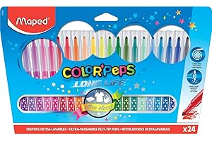 MAPED Etui de 18 Feutres COLOR'PEPS Assortis Moyen